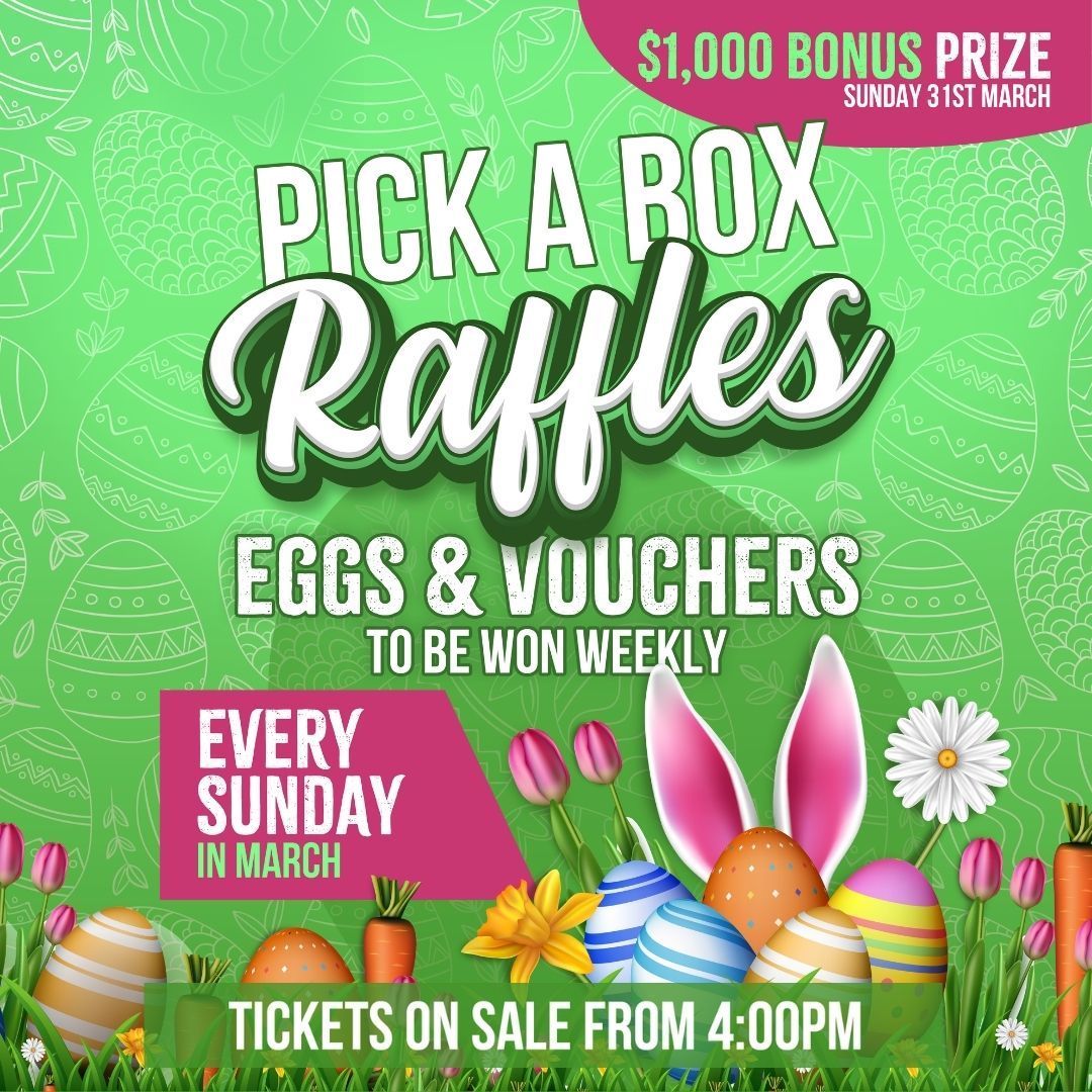 Featured image for “WIN Easter Eggs & Vouchers in our March Pick a Box Raffles!”