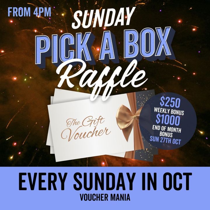 Get pumped to win big in our October ‘Vouchermania’ PICK A BOX Raffles ...