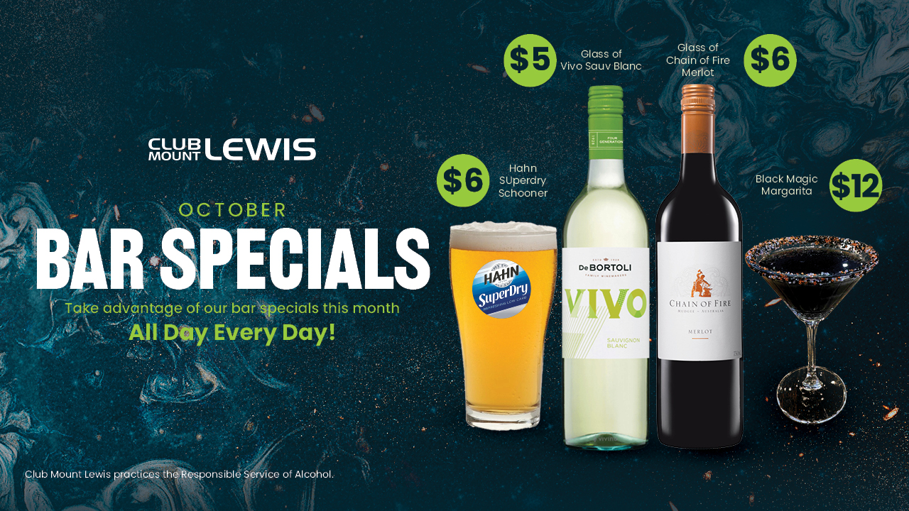 October Bar Specials