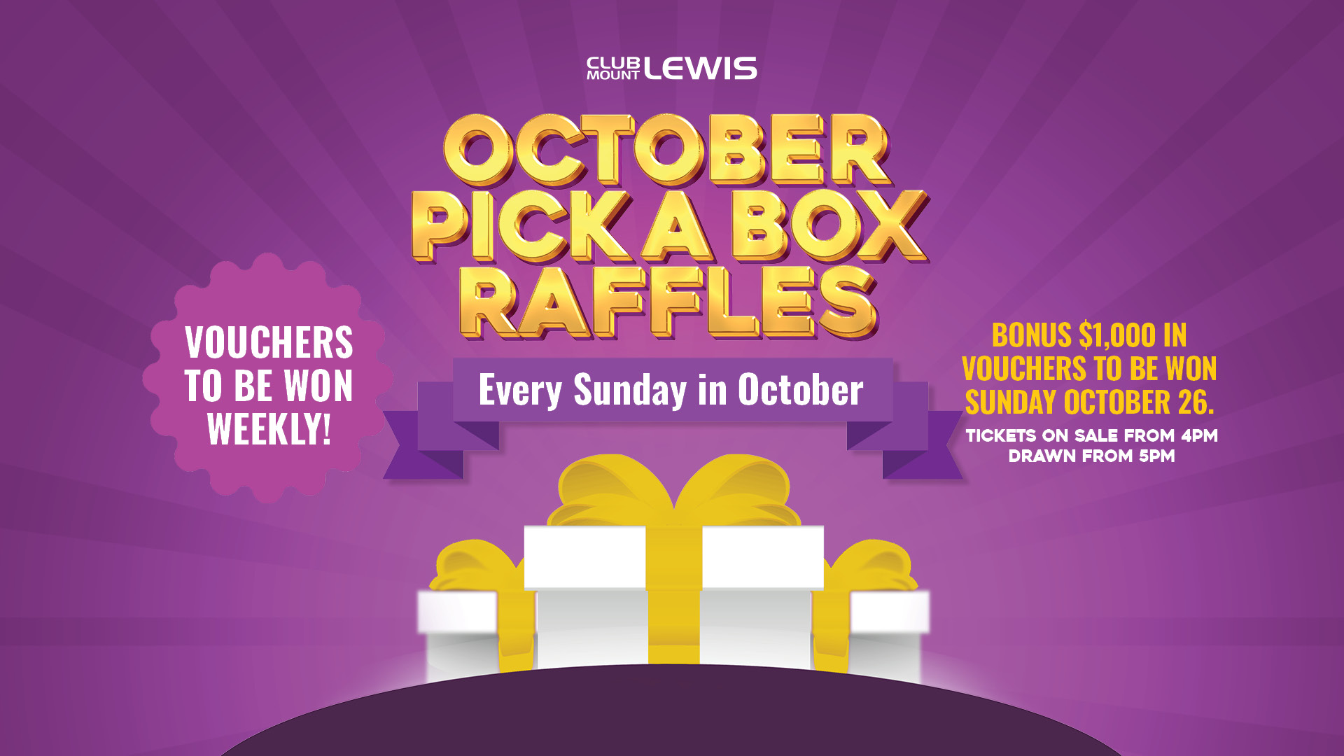 October Pick A Box Raffles
