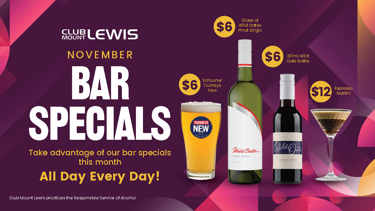 November Bar Specials