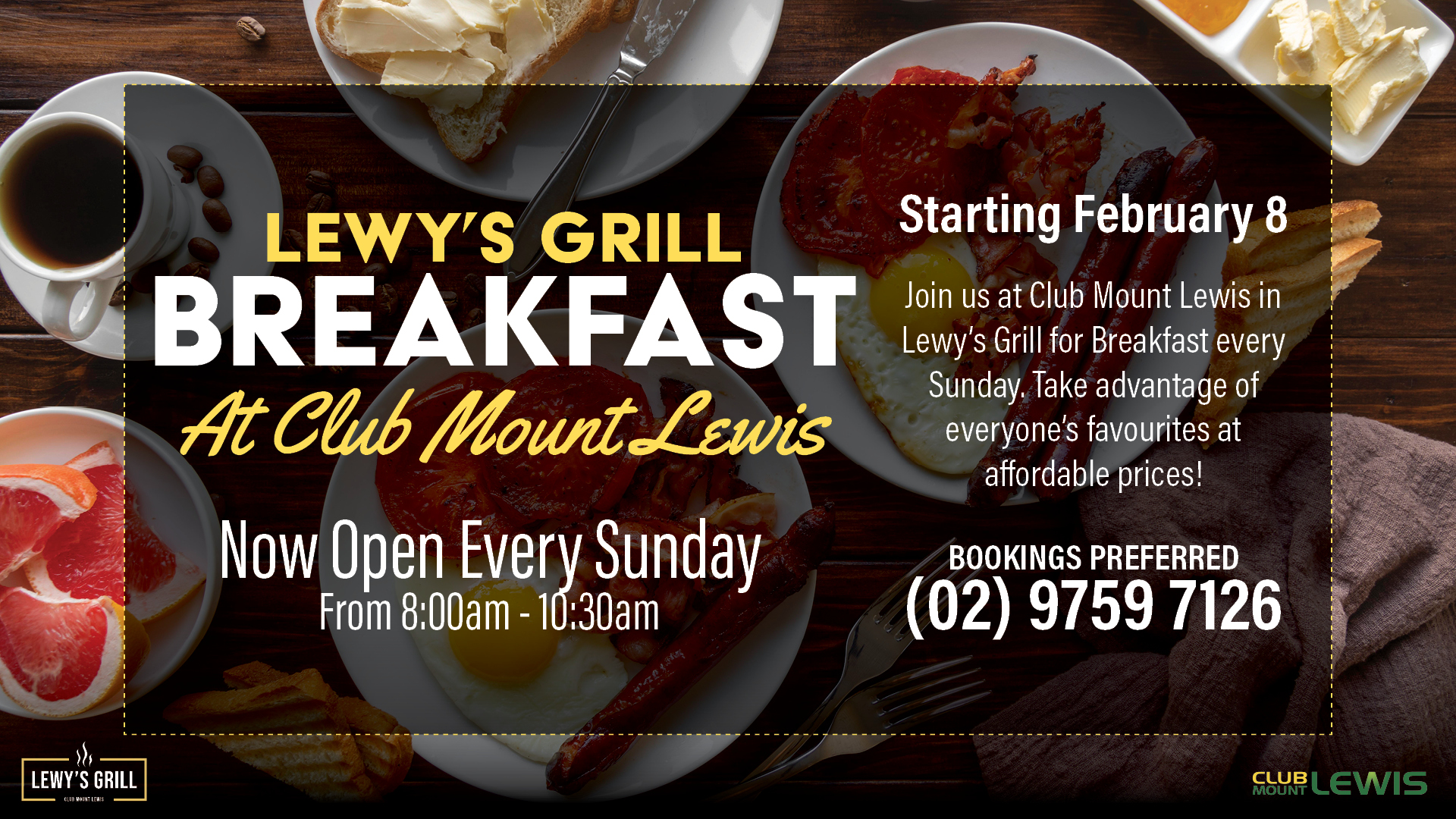 Lewy’s Grill Breakfast