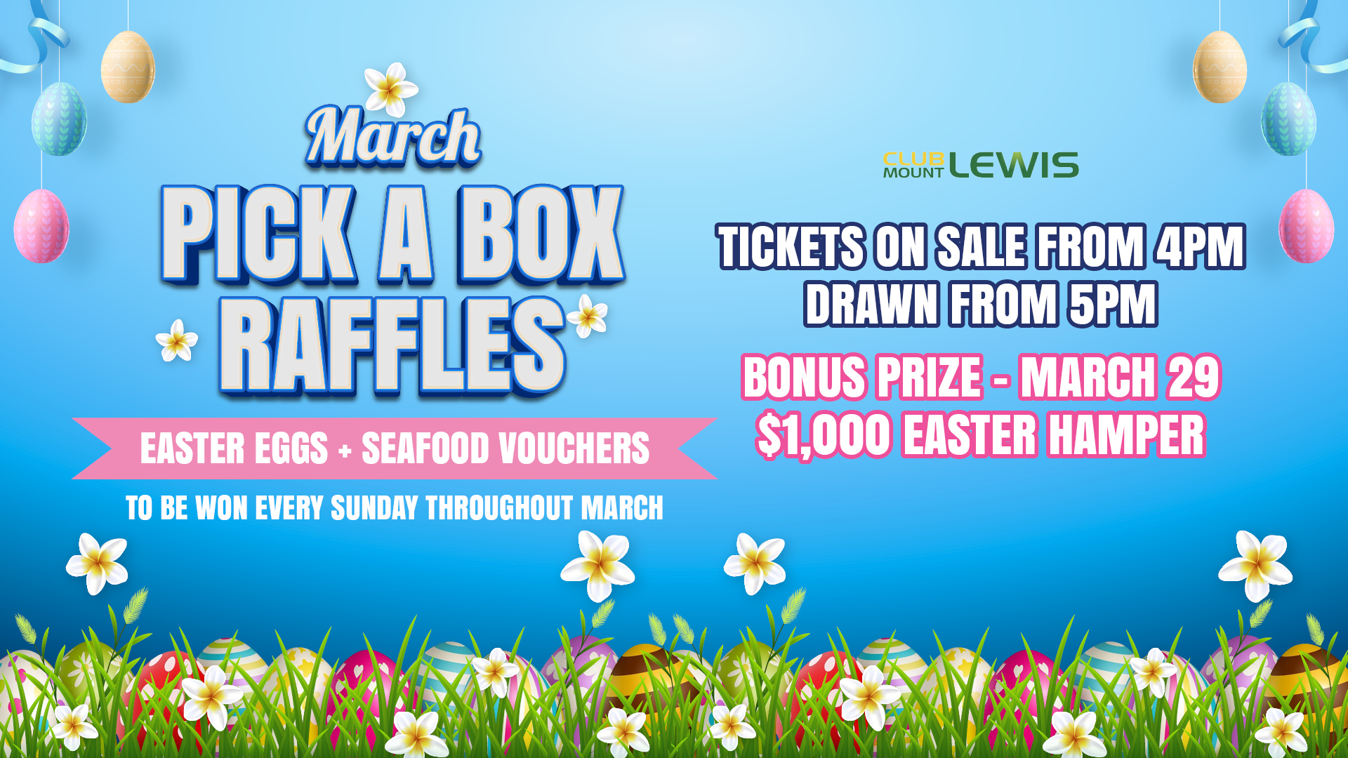 March Pick a Box Raffles