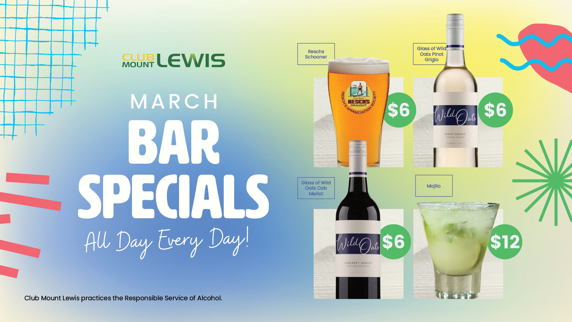 March Bar Specials