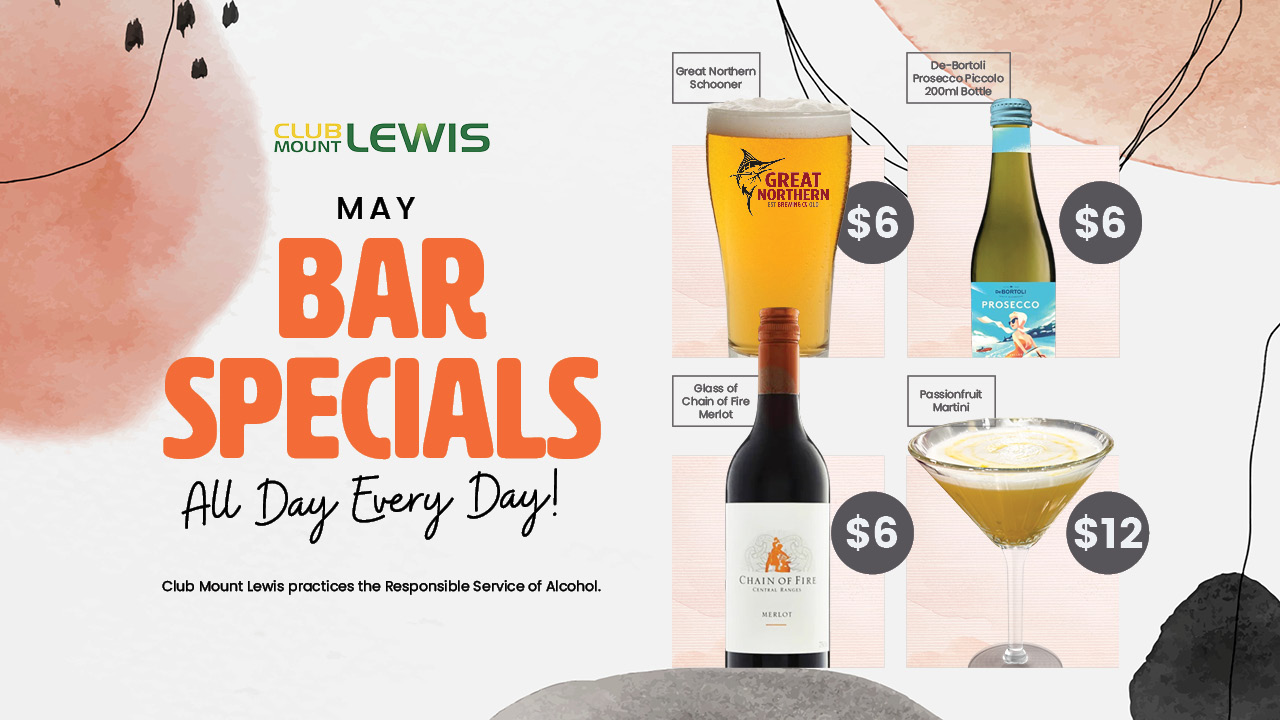 May Bar Specials