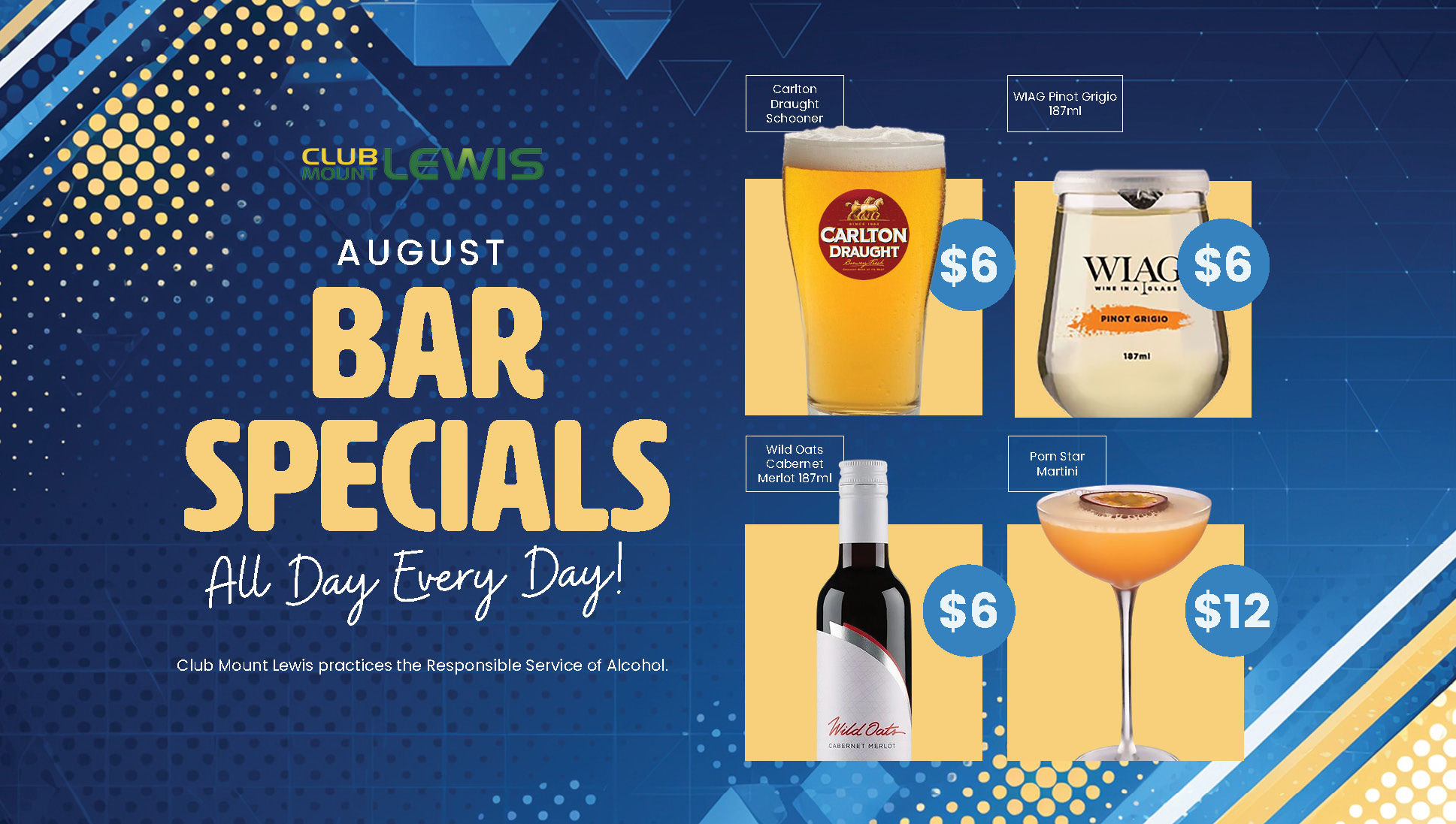 August Bar Specials