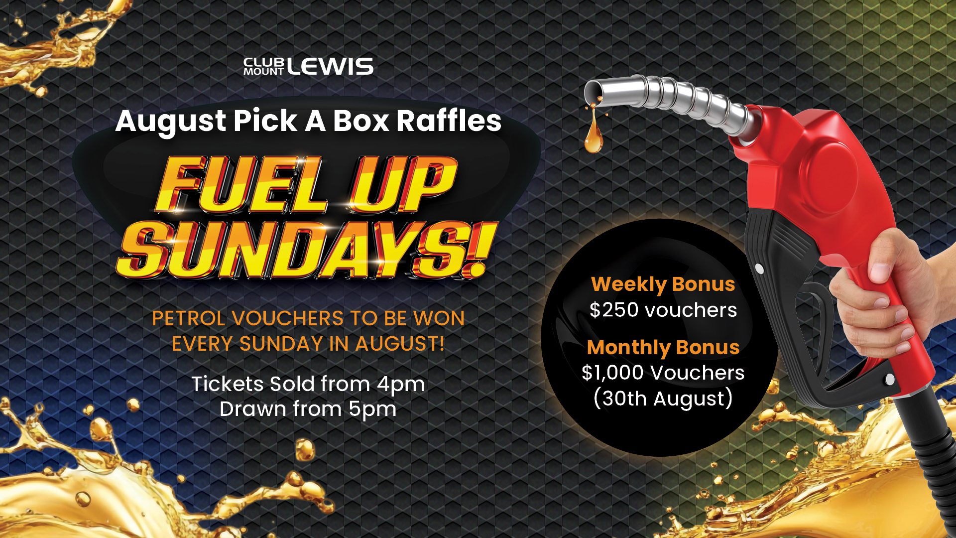August Pick a Box Raffles