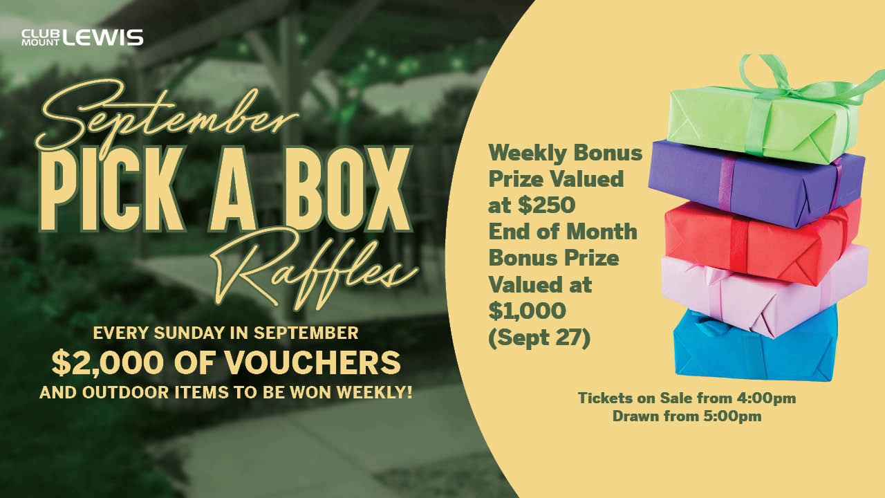 September Pick A Box Raffles