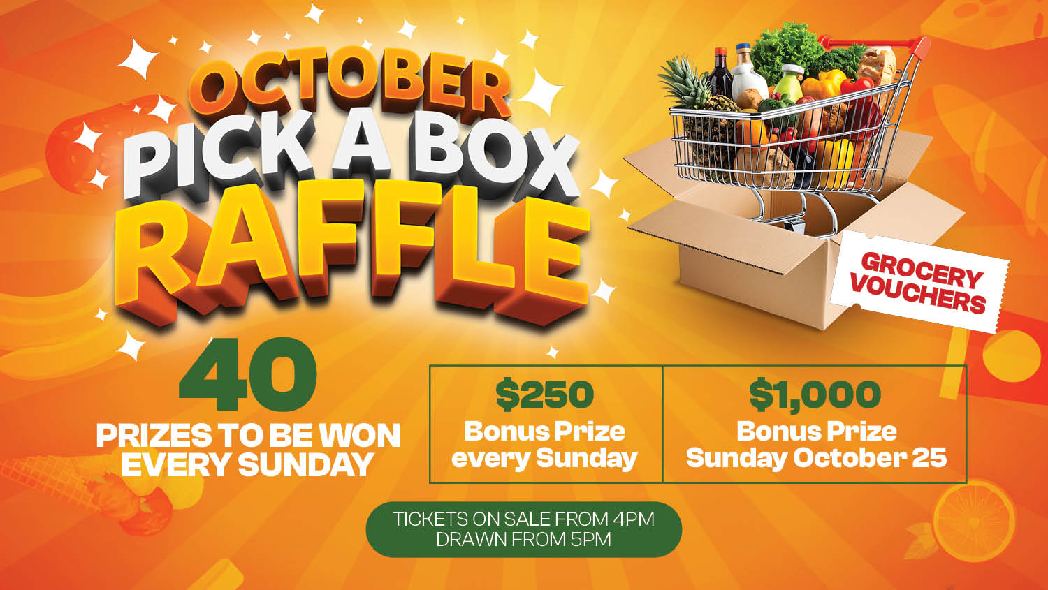 October Pick A Box Raffles
