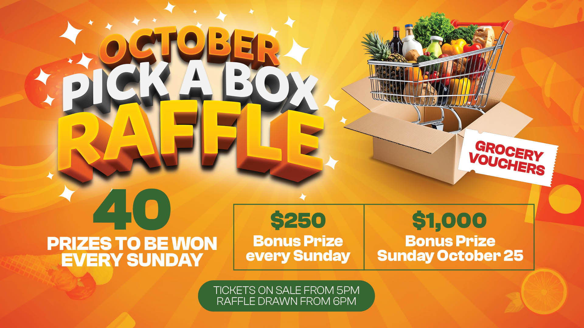 October Pick A Box Raffles