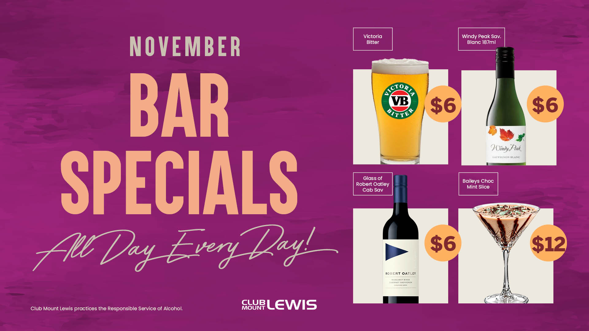 November Bar Specials